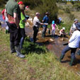Excursión de bateo de oro al arroyo Fresnedoso, en Moraleja (Cáceres) - 27 Abril 2019